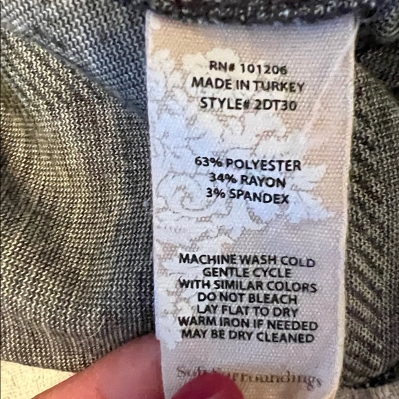 Soft Surroundings Paramour Black and White Plaid Button Down Top Size Medium - Picture 13 of 16